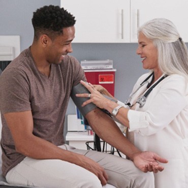 Man at the doctor’s office