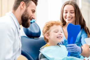 Young boy at children’s dentist in Buffalo Grove 