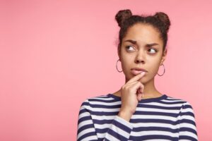 Woman wondering if bad teeth are genetic